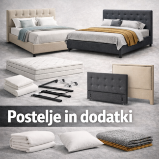 Postelje in dodatki